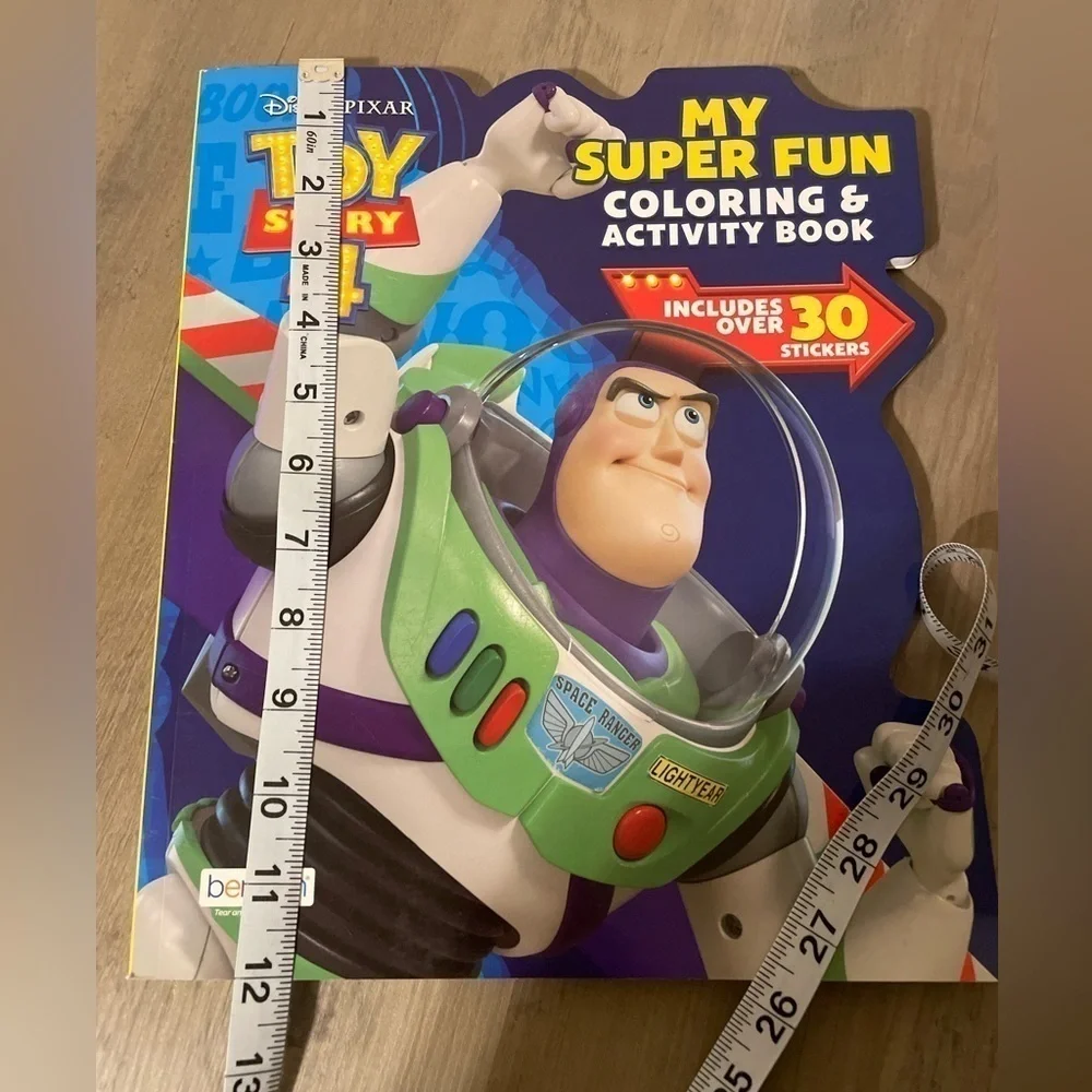 Big Size Coloring and Activity Book Toy Story 80 Pages, 30 Stickers (1Pcs)